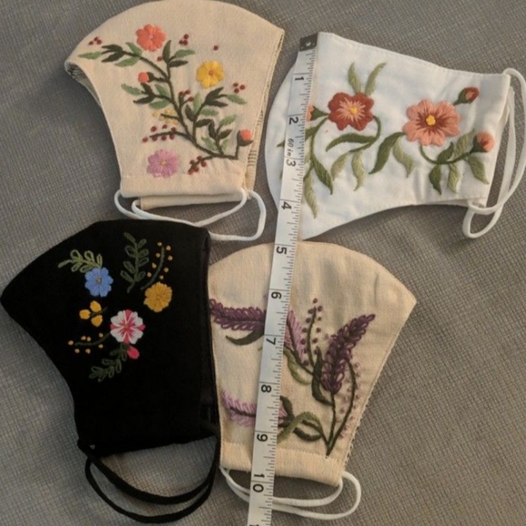 Brand New Embroidered Masks